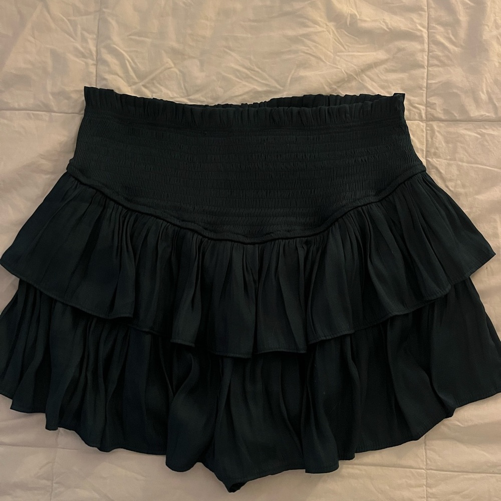 Mustard Seed Dark Green Tiered Skirt
